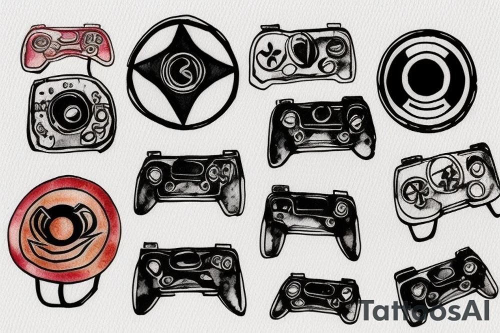 Dreamcast controller tattoo idea