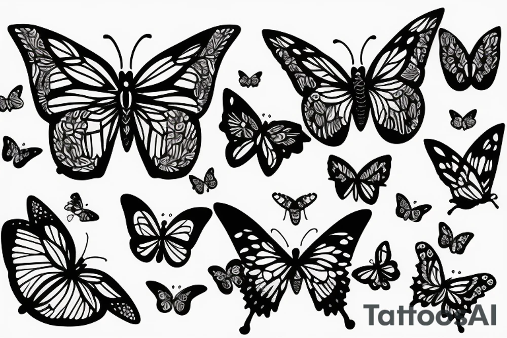 butterflies tattoo idea