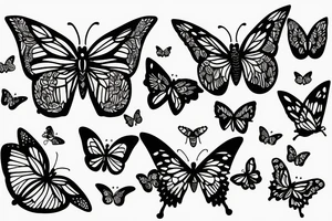 butterflies tattoo idea