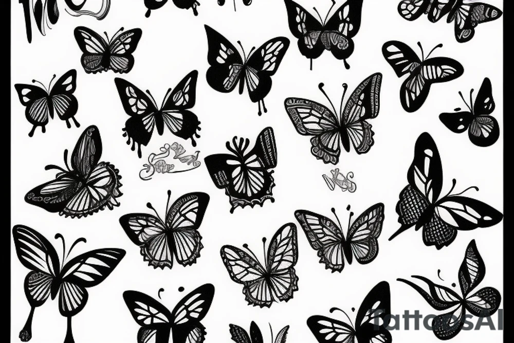 butterflies tattoo idea