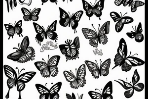 butterflies tattoo idea