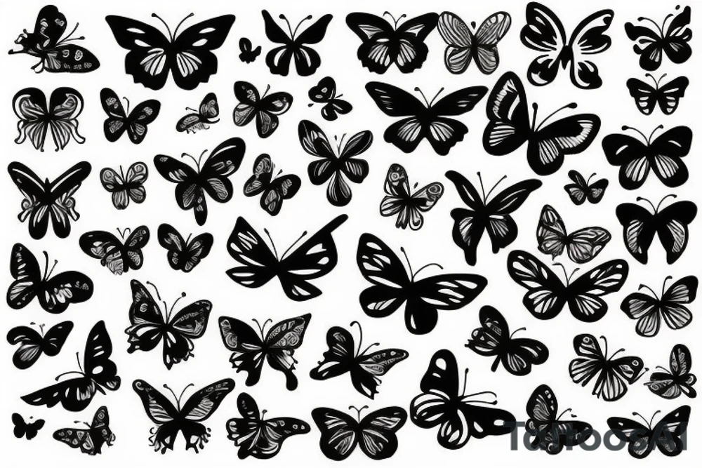 butterflies tattoo idea