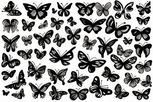 butterflies tattoo idea