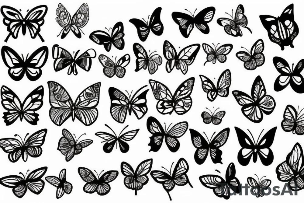 butterflies tattoo idea