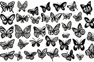 butterflies tattoo idea