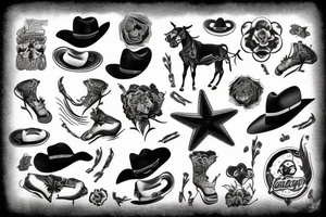 cowboy tattoo idea