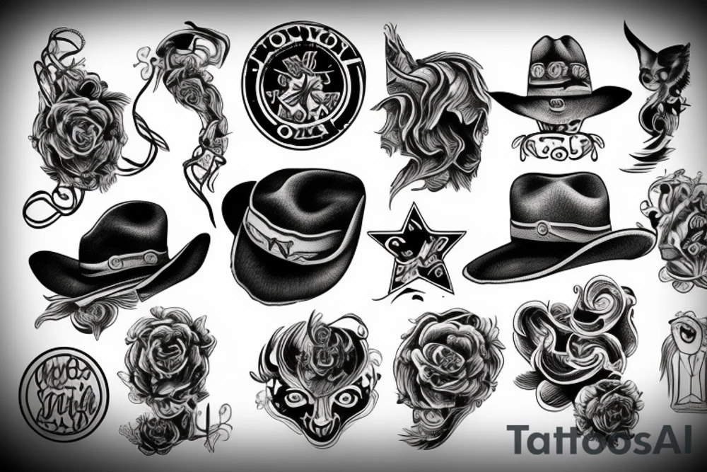cowboy tattoo idea