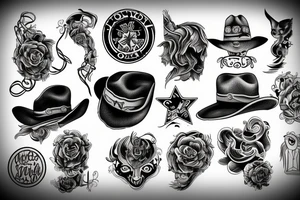 cowboy tattoo idea