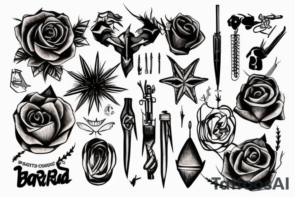 barbed wire tattoo idea
