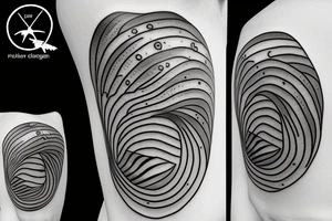 Fishing swimming in circle tattoo idea