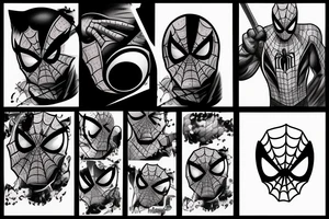 Spider-Man with 8 ball pool tattoo idea