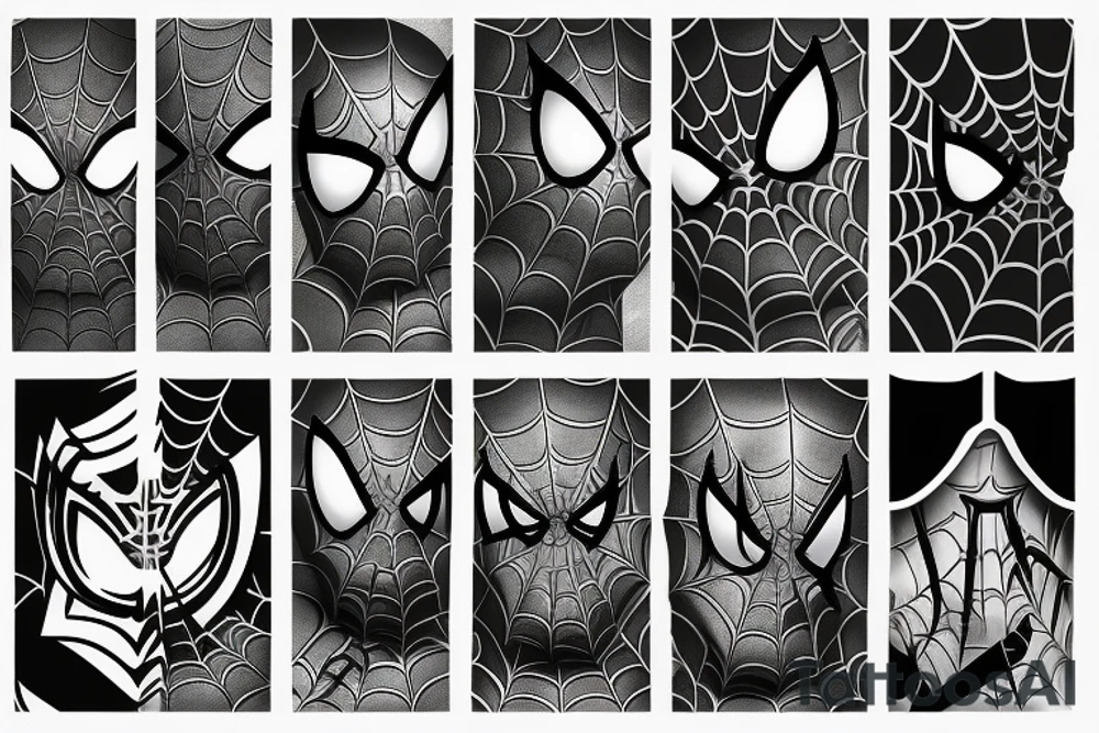 Spider-Man with 8 ball pool tattoo idea