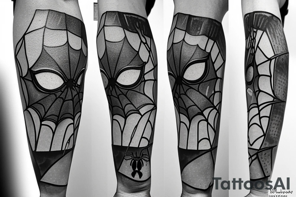 Spider-Man with 8 ball tattoo idea