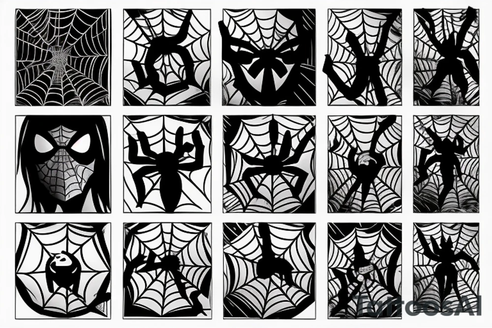Spider-Man with 8 ball tattoo idea