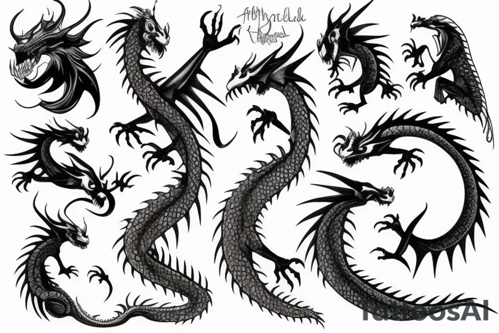 Dragon tattoo idea