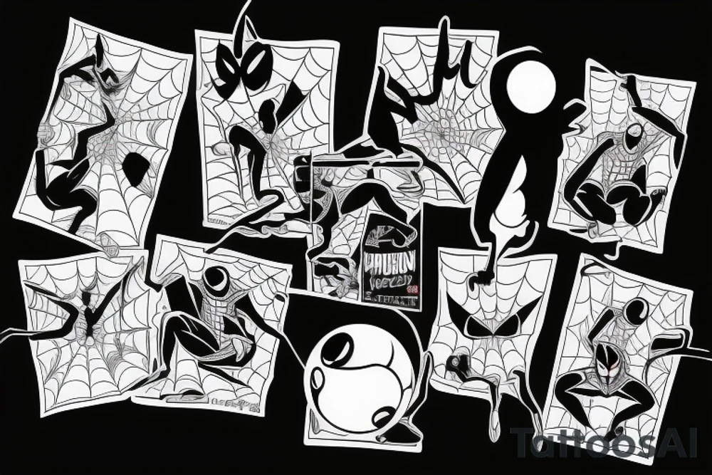 Spider-Man with 8 ball tattoo idea