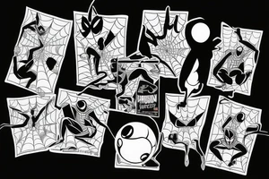 Spider-Man with 8 ball tattoo idea