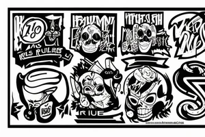 Graffiti my life my rules tattoo idea
