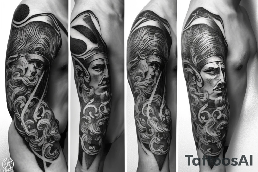 greek vs roman gods tattoo idea