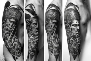 greek vs roman gods tattoo idea