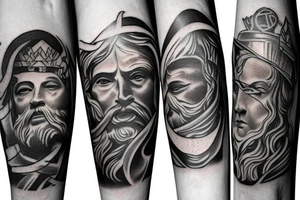 Greek vs roman gods tattoo idea
