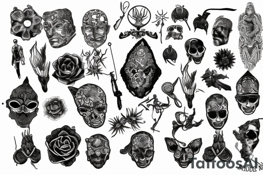 old sculpture tattoo idea