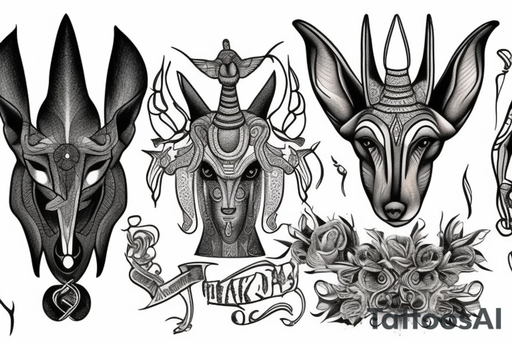 anubis tattoo idea