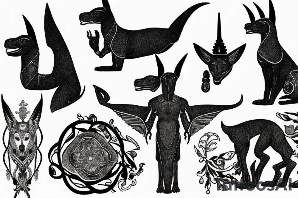 anubis tattoo idea