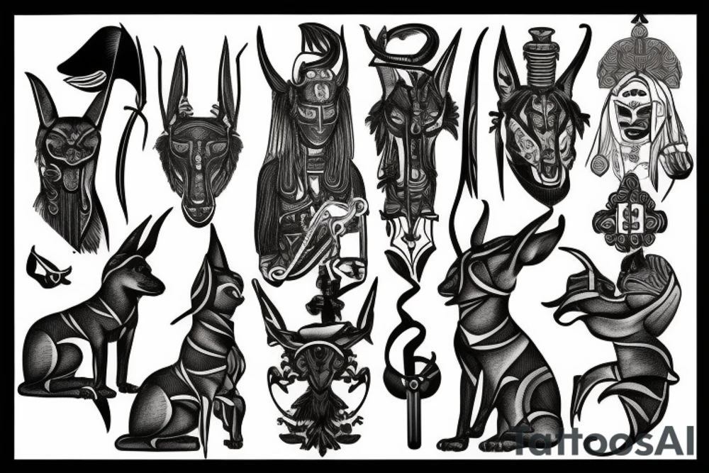 anubis tattoo idea