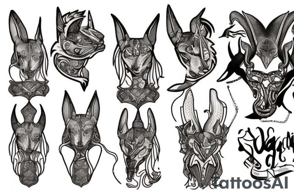 anubis tattoo idea