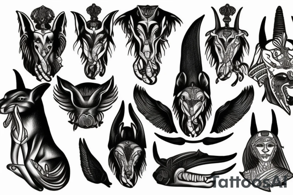 anubis tattoo idea