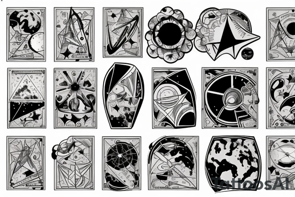 Geodesy and astronomy tattoo idea
