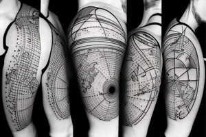 Geodesy and astronomy tattoo idea