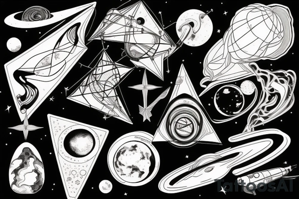 Geodesy and astronomy tattoo idea