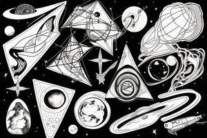 Geodesy and astronomy tattoo idea