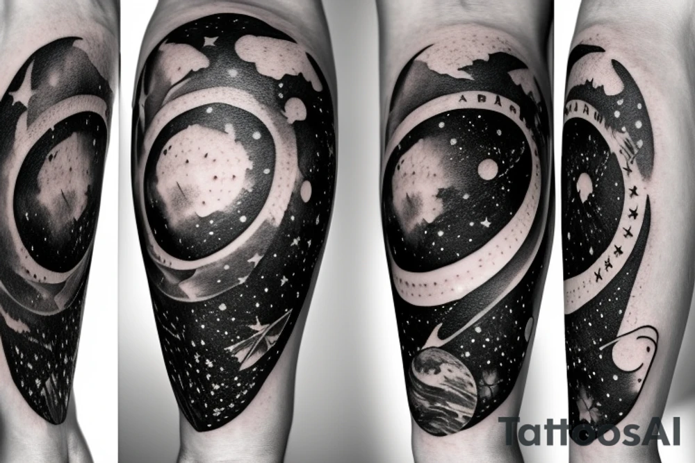 Geodesy and astronomy tattoo idea