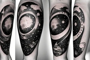 Geodesy and astronomy tattoo idea