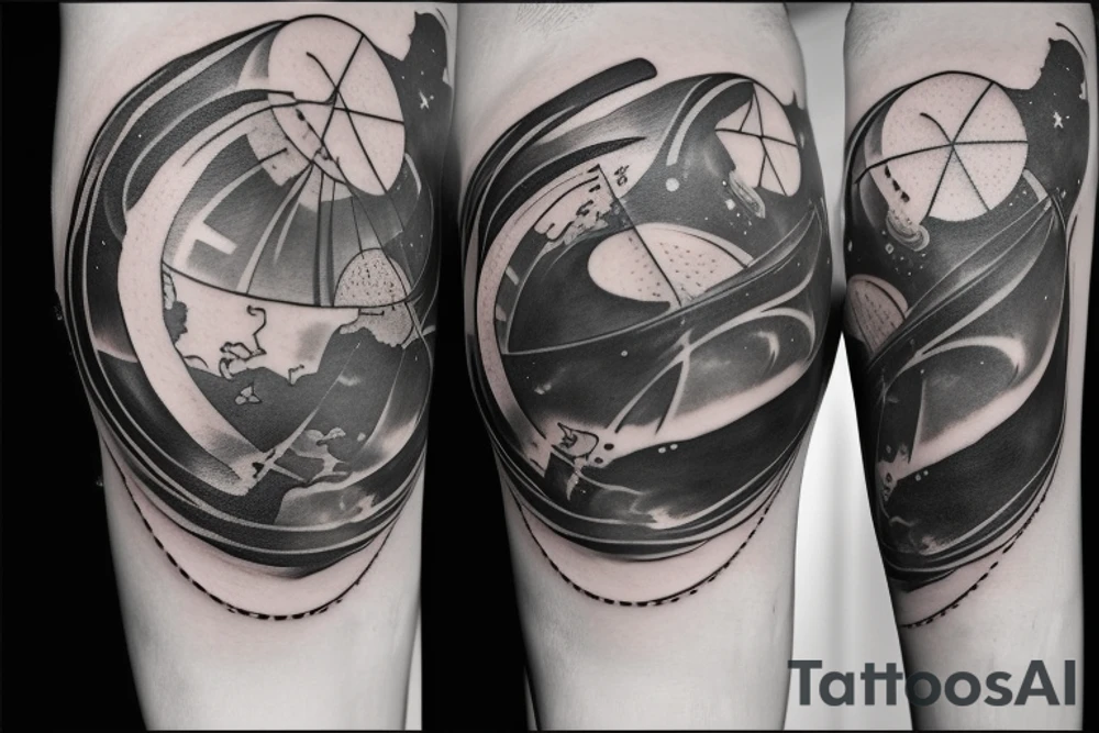 Geodesy and astronomy tattoo idea