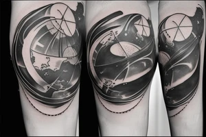 Geodesy and astronomy tattoo idea