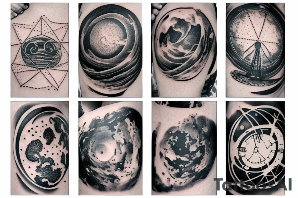 Geodesy and astronomy tattoo idea