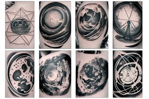 Geodesy and astronomy tattoo idea