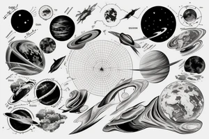 Geodesy and astronomy tattoo idea