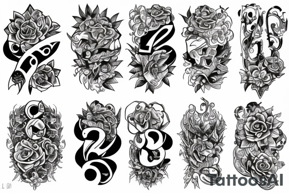 Number 22 tattoo idea