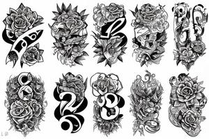 Number 22 tattoo idea