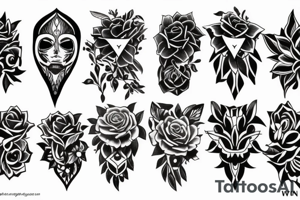 Black work tattoo idea