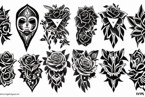 Black work tattoo idea
