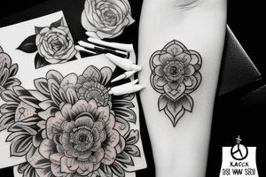 Black work tattoo idea