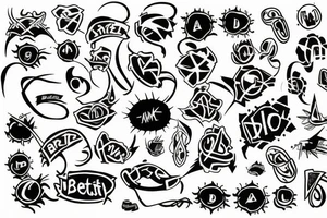The name Brett tattoo idea