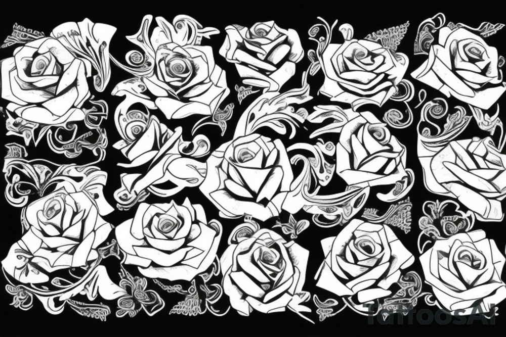 Rose tattoo idea