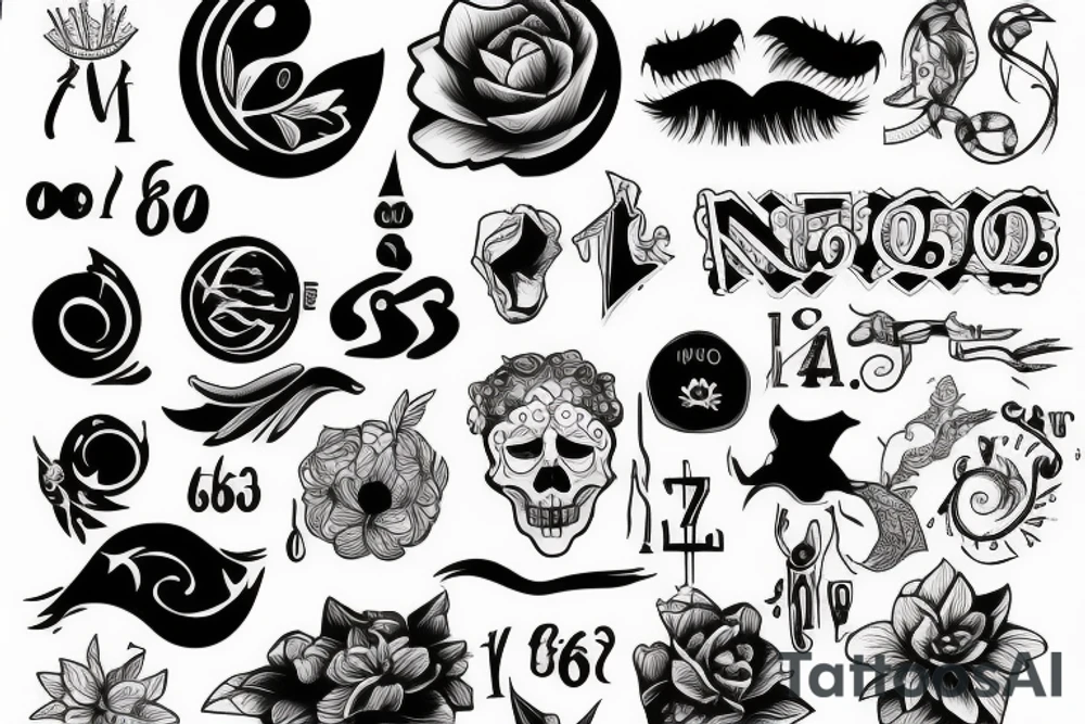 The number 6 tattoo idea